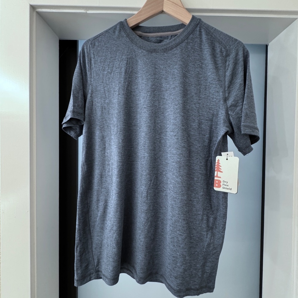 Men’s T-shirt Bass Outdoor Performance Dry Flex Shield Tee Heather Grey